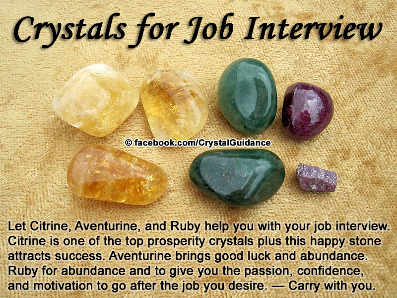 Crystals for Job Interview