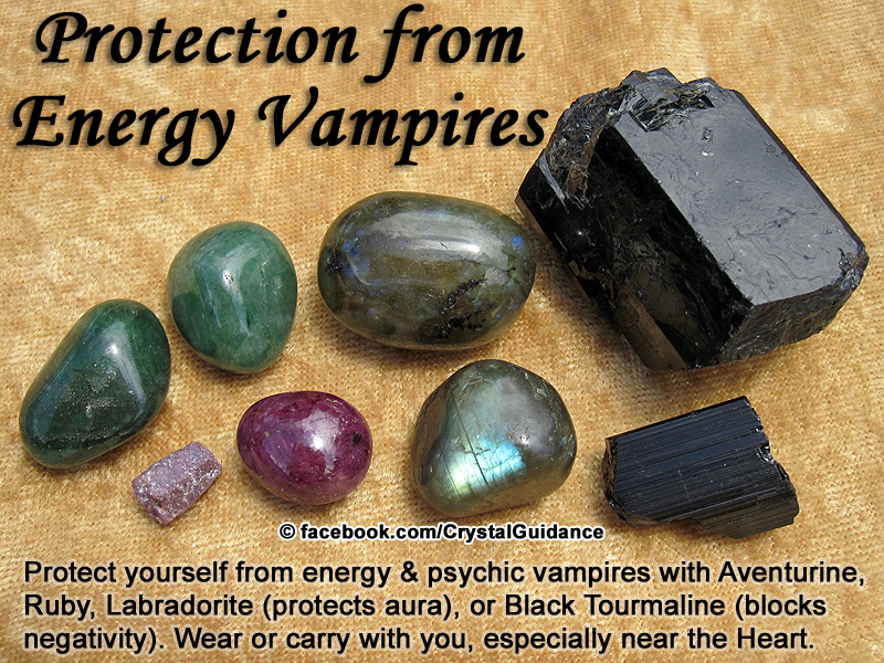 Crystals for Psychic and Energy Vampires